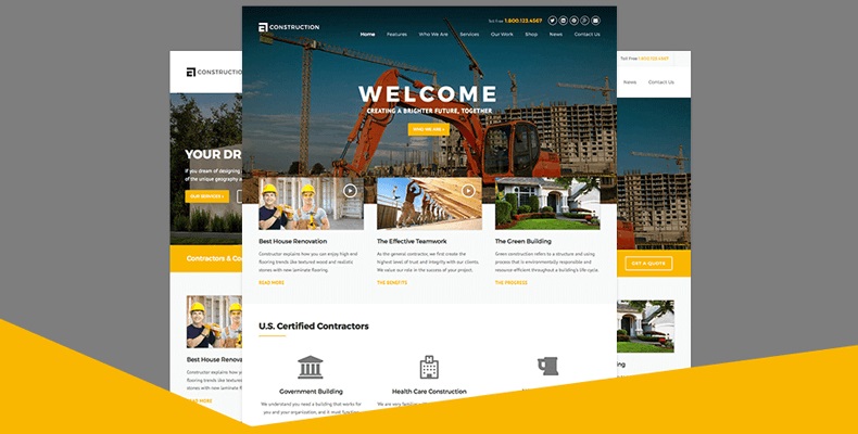 Thiết kế website công ty xây dựng 
